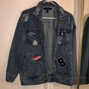 Medium wash denim jacket